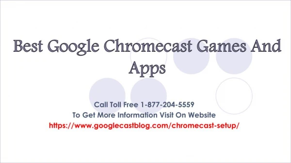 Best Google Chromecast Games And Apps