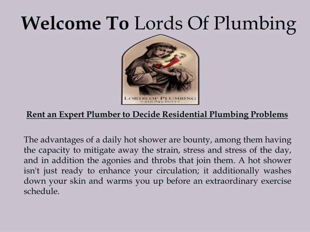 welcome to lords of plumbing