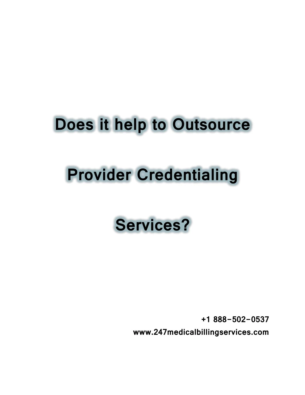 does it help to outsource
