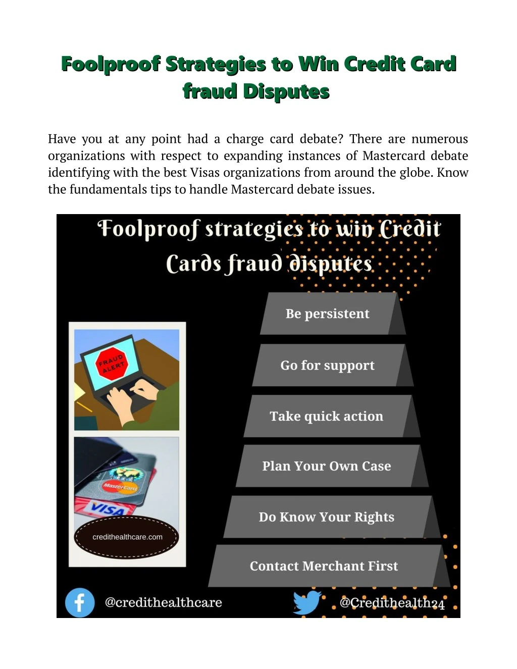 foolproof strategies to win credit card foolproof