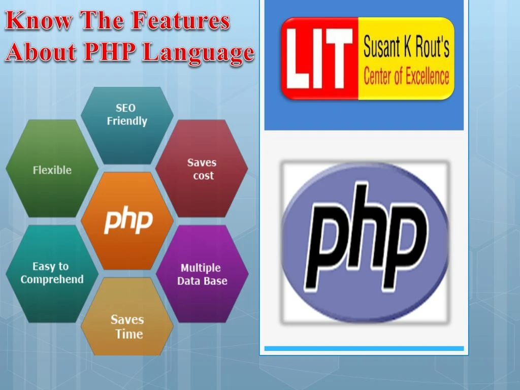know the features about php language