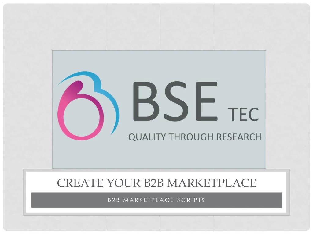 create your b2b marketplace