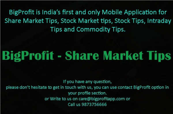 Share market tips | stock market tips | commodity tips | indian stock market