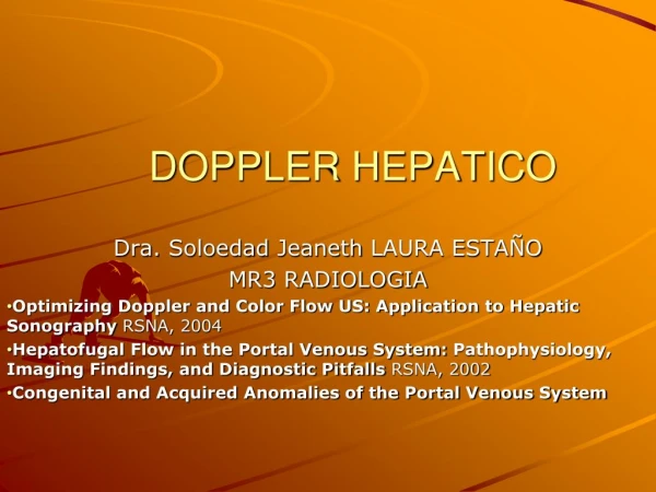doppler hepatico