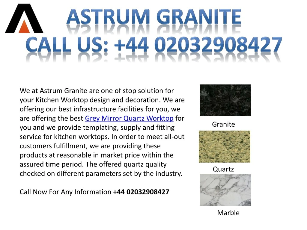 we at astrum granite are one of stop solution