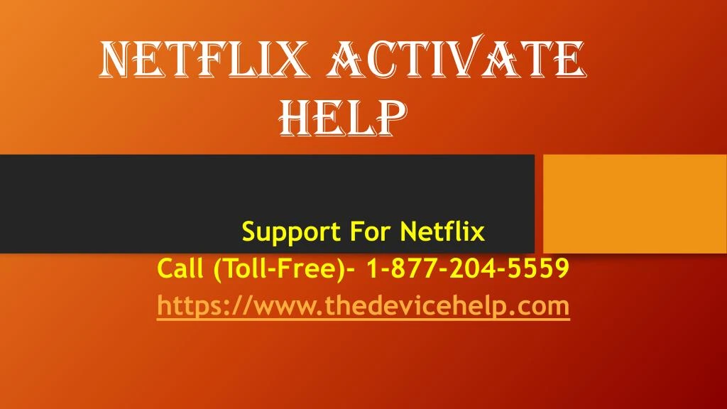 netflix activate help