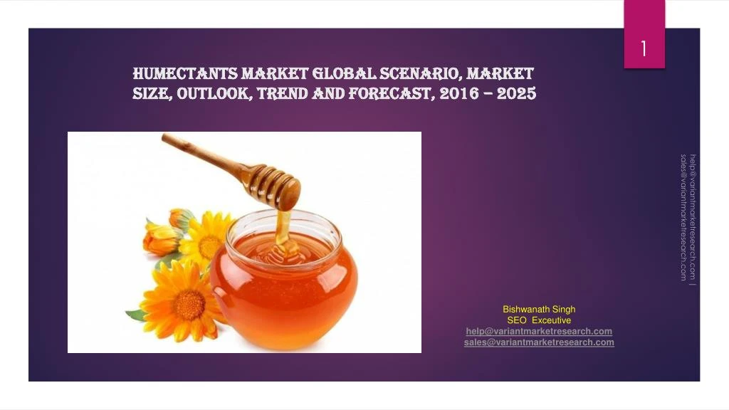 humectants market global scenario market size outlook trend and forecast 2016 2025