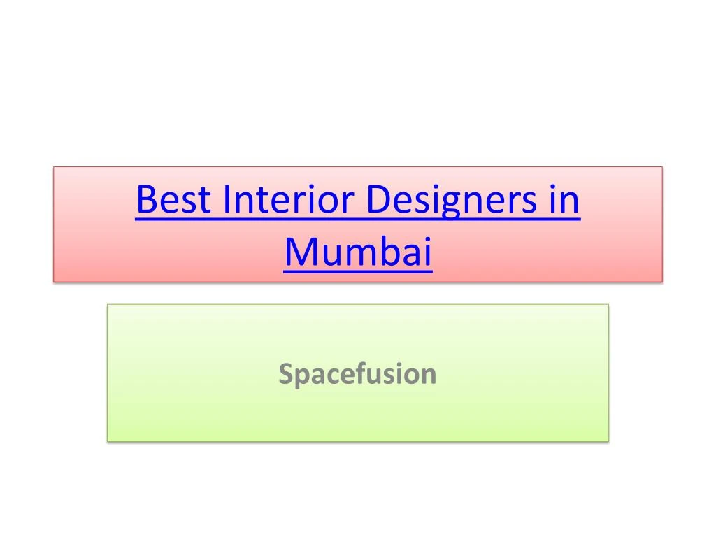best interior designers in mumbai