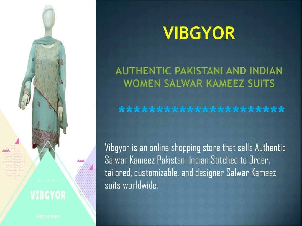 vibgyor authentic pakistani and indian women salwar kameez suits