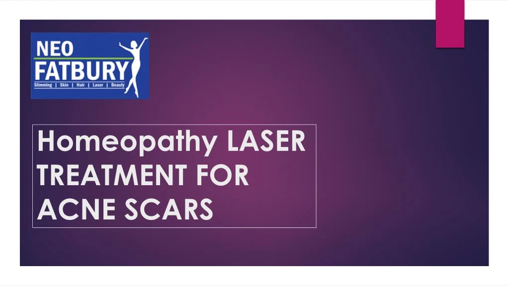 homeopathy laser treatment for acne scars