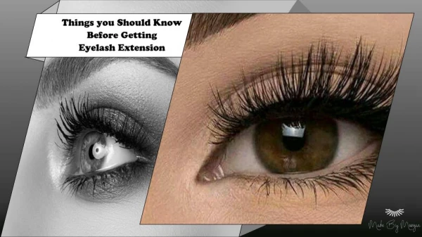 Things you Should Know Before Getting Eyelash Extension