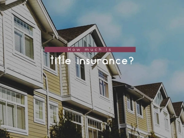 Title Insurance: How much does it really cost?