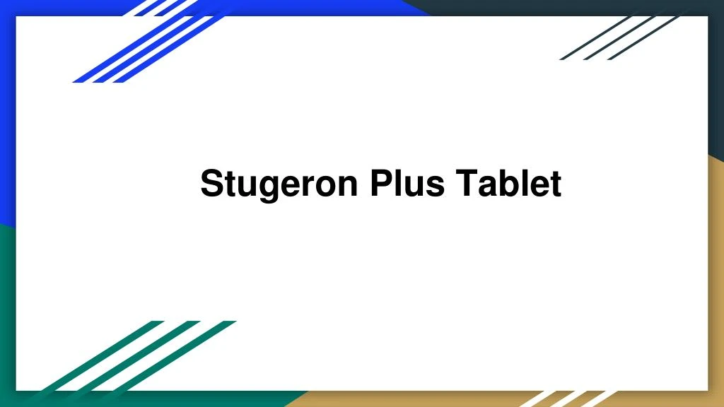 stugeron plus tablet