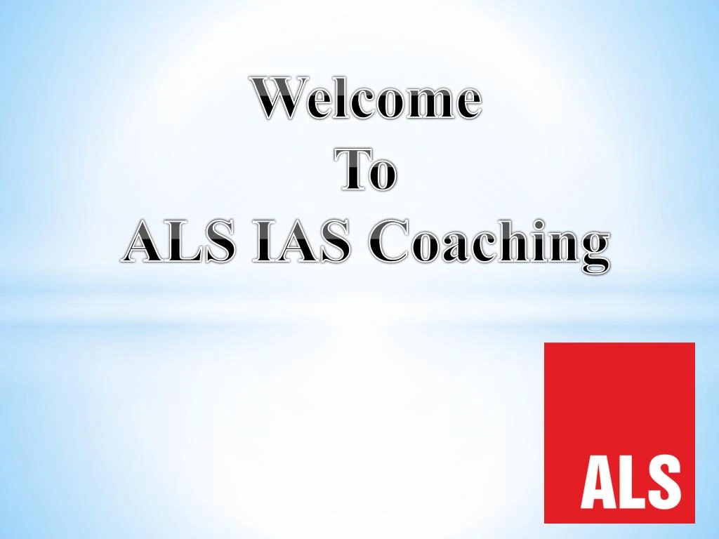 welcome to als ias coaching