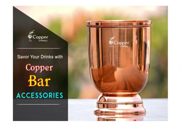 Copper Barware and On-Trend Copper Cocktail Equipment
