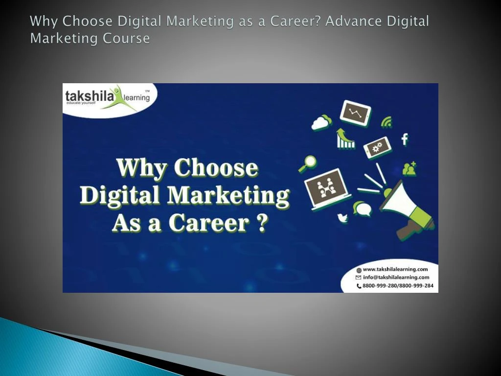 why choose digital marketing as a career advance digital marketing course