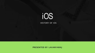 iOS - History of iOS - slide 1