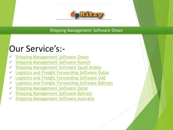 Shipping Management Software Oman