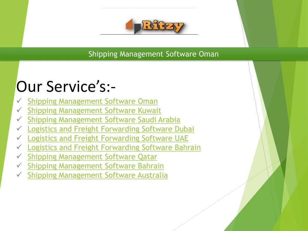 shipping management software oman