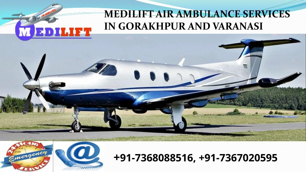 medilift air ambulance services in gorakhpur