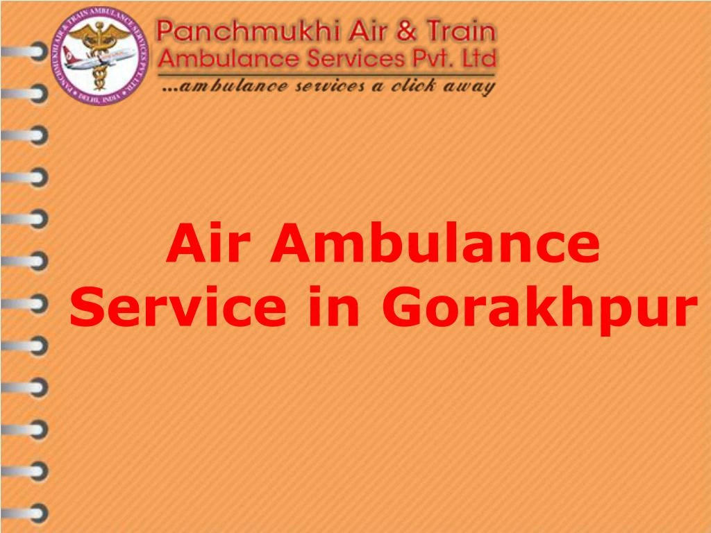 air ambulance service in gorakhpur