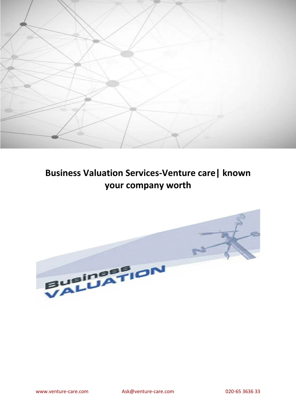 business valuation services venture care known