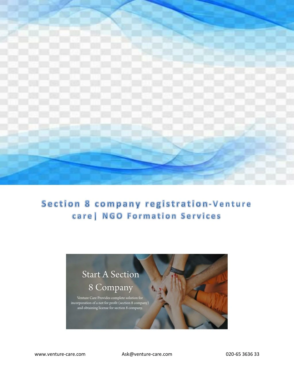 section 8 company registration in india venture