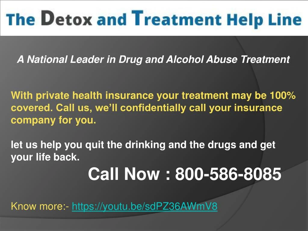 a national leader in drug and alcohol abuse