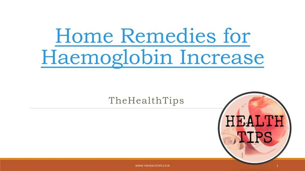 home remedies for haemoglobin increase