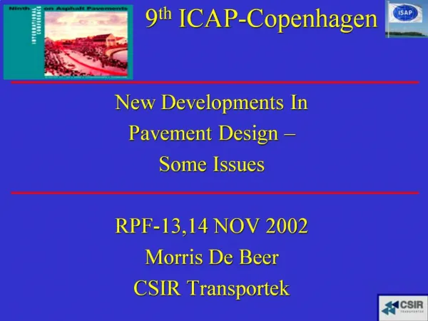 9th ICAP-Copenhagen