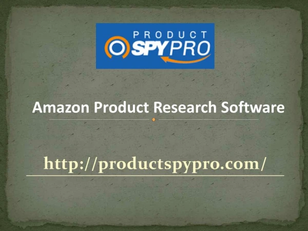 Amazon Product Research Software