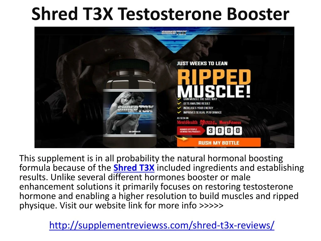 shred t3x testosterone booster