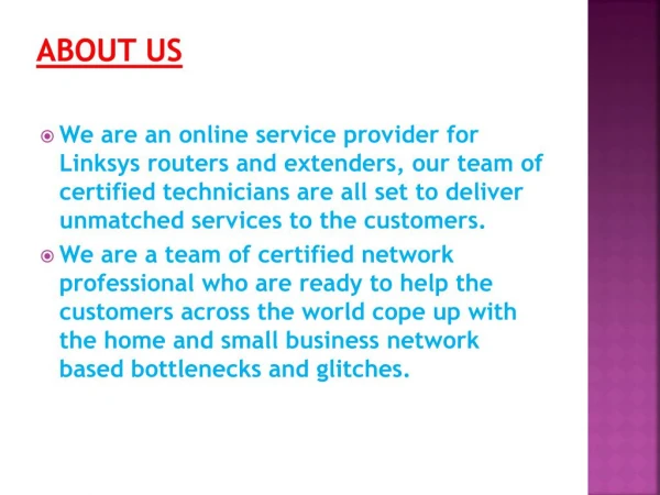 ROUTER & EXTENDER TECHNICAL SUPPORT