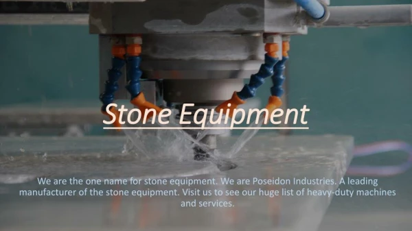 Stone Equipment - poseidonmachinery