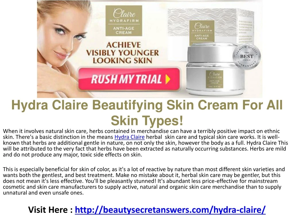 hydra claire beautifying skin cream for all skin