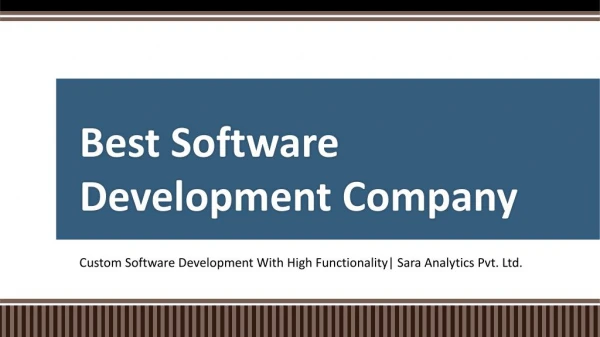 best software development company