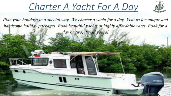 Charter A Yacht For A Day - palmharbornauticalventures