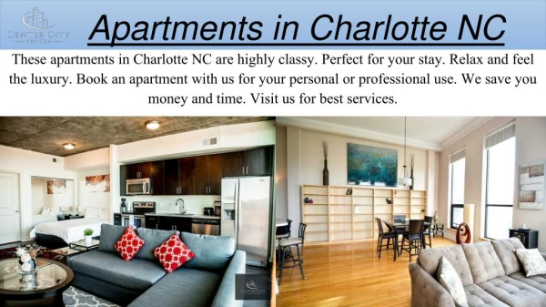Apartments in Charlotte NC - centercitysuites