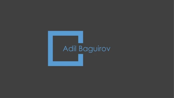 Adil Baguirov - Principal, American Power