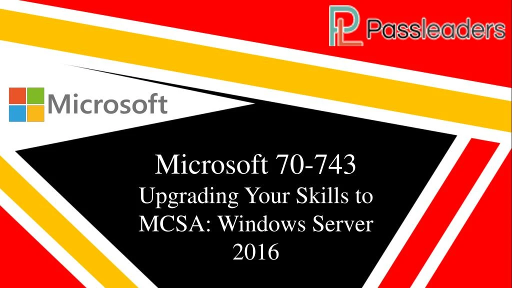 microsoft 70 743 upgrading your skills to mcsa