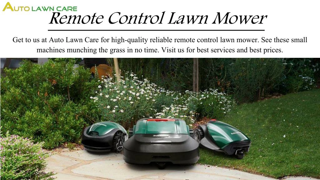 remote control lawn mower