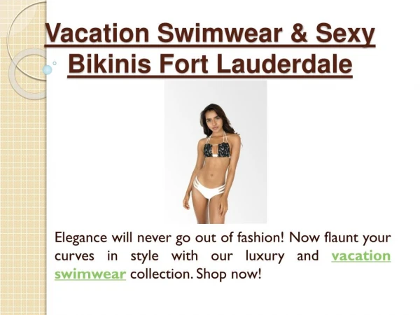 Swimwear Stores Fort Lauderdale