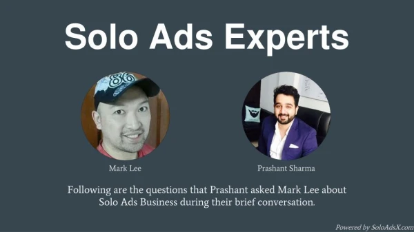 Solo Ads Expert Interview: Mark Lee