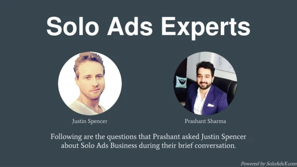 Solo Ads Expert Interview: Justin Spencer