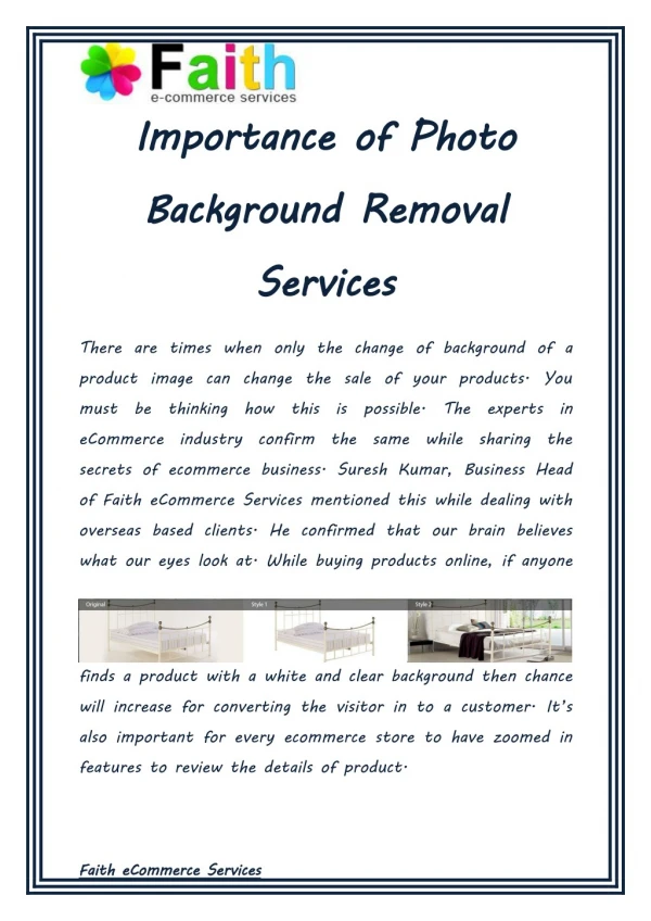 Why Photo Background Removal Services are Important