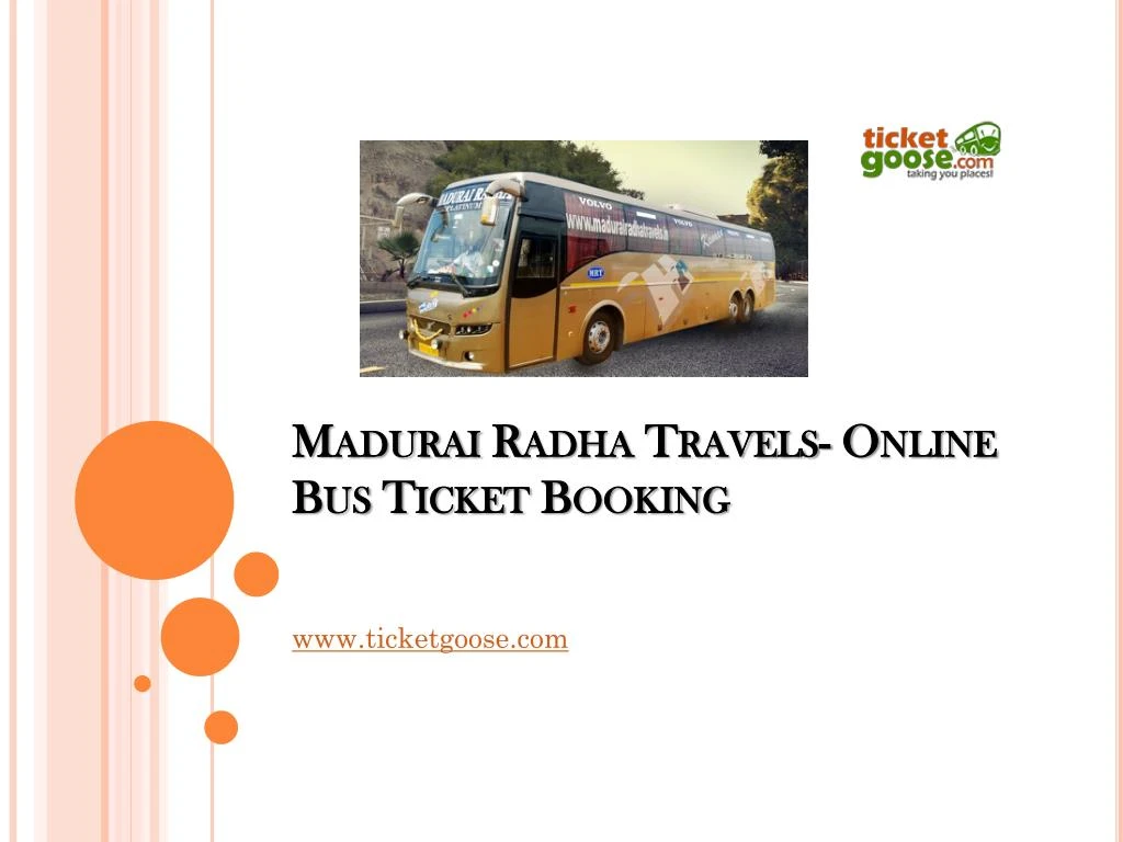 madurai radha travels online bus ticket booking