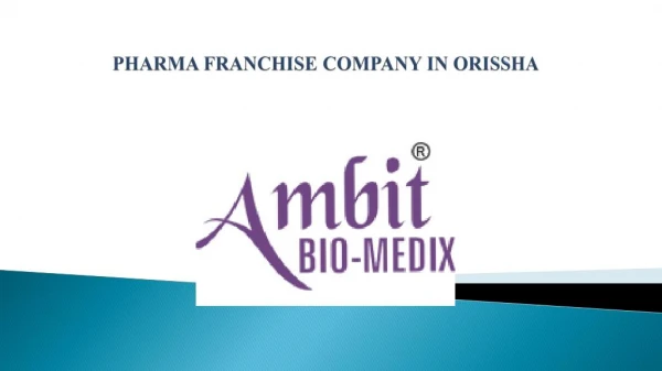 PCD Pharma Franchise Company in Orissa