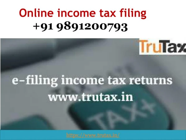 online income tax filing