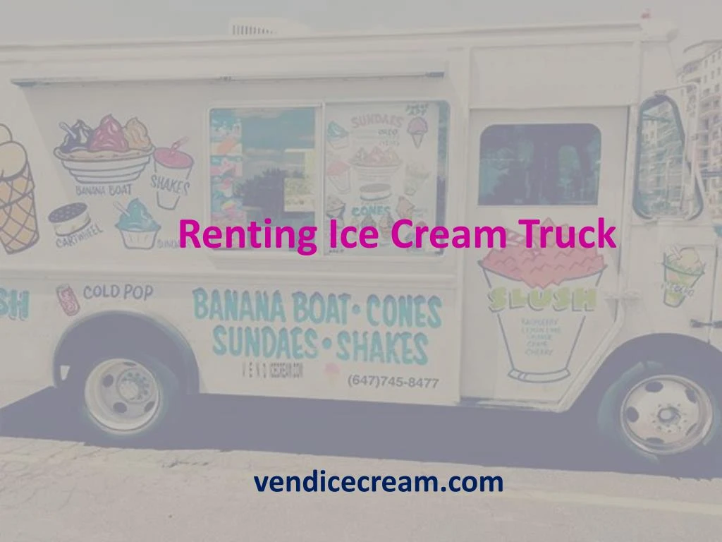 renting ice cream truck