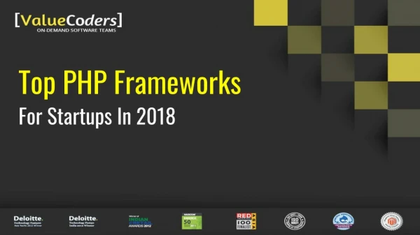 Top PHP Frameworks for Startups in 2018